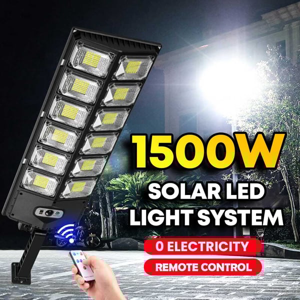🌞Système d'éclairage LED solaire 1500W