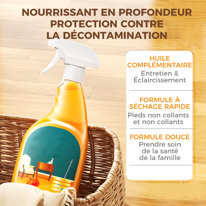 Spray nettoyant et lustrant efficace pour le bois