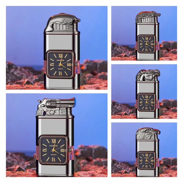 🔥Montre briquet vintage coupe-vent Lunette Jet Flame Torch🔥