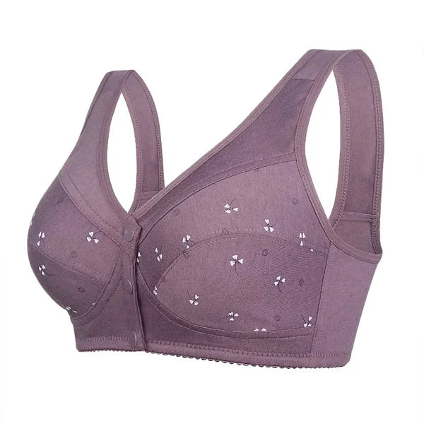 Vente pour la fête des mères - 39% de réduction😍2024 Nouveau design pour le soutien-gorge en coton à fermeture frontale senior🥰