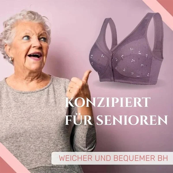 Vente pour la fête des mères - 39% de réduction😍2024 Nouveau design pour le soutien-gorge en coton à fermeture frontale senior🥰