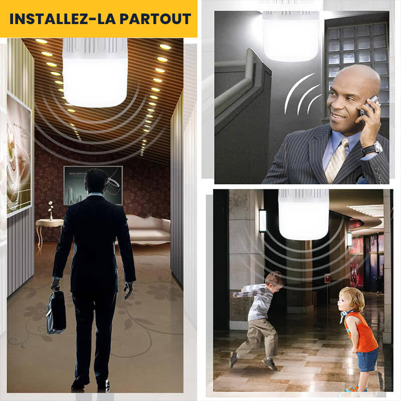 Lampe LED avec détecteur de mouvement automatique