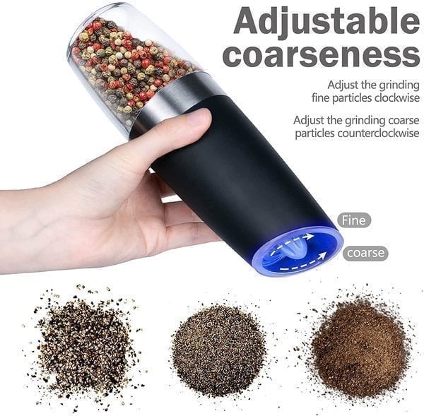 Vente 39% OFF - Moulin à sel et poivre électrique automatique à induction par gravité