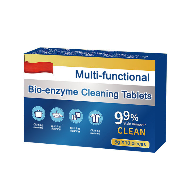 Comprimés de nettoyage bio-enzymatiques multifonctionnels