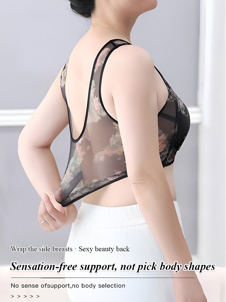 【Toutes les personnes romantiques portent 】 soutien-gorge confortable déboutonné en dentelle