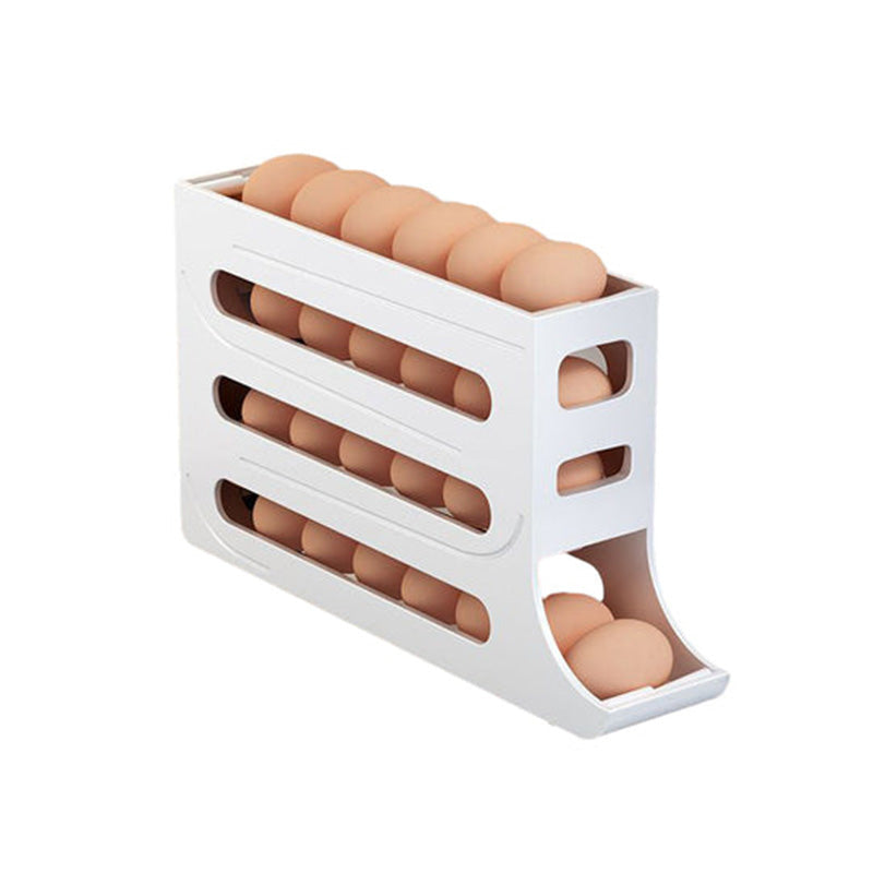 🧑🍳Les essentiels de la cuisine🥚Rangement pour oeufs à 4 étages avec design incliné