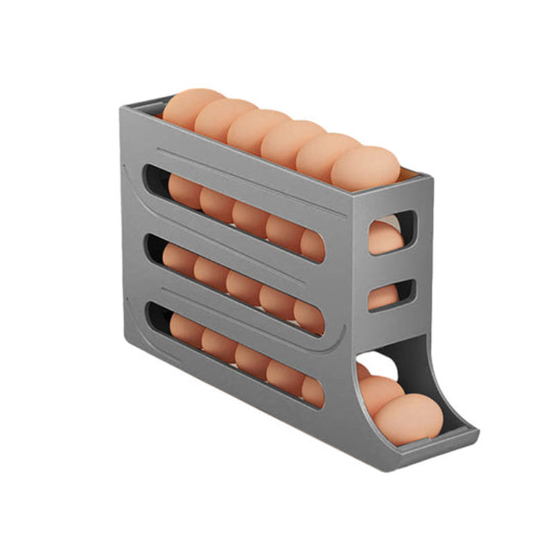 🧑🍳Les essentiels de la cuisine🥚Rangement pour oeufs à 4 étages avec design incliné