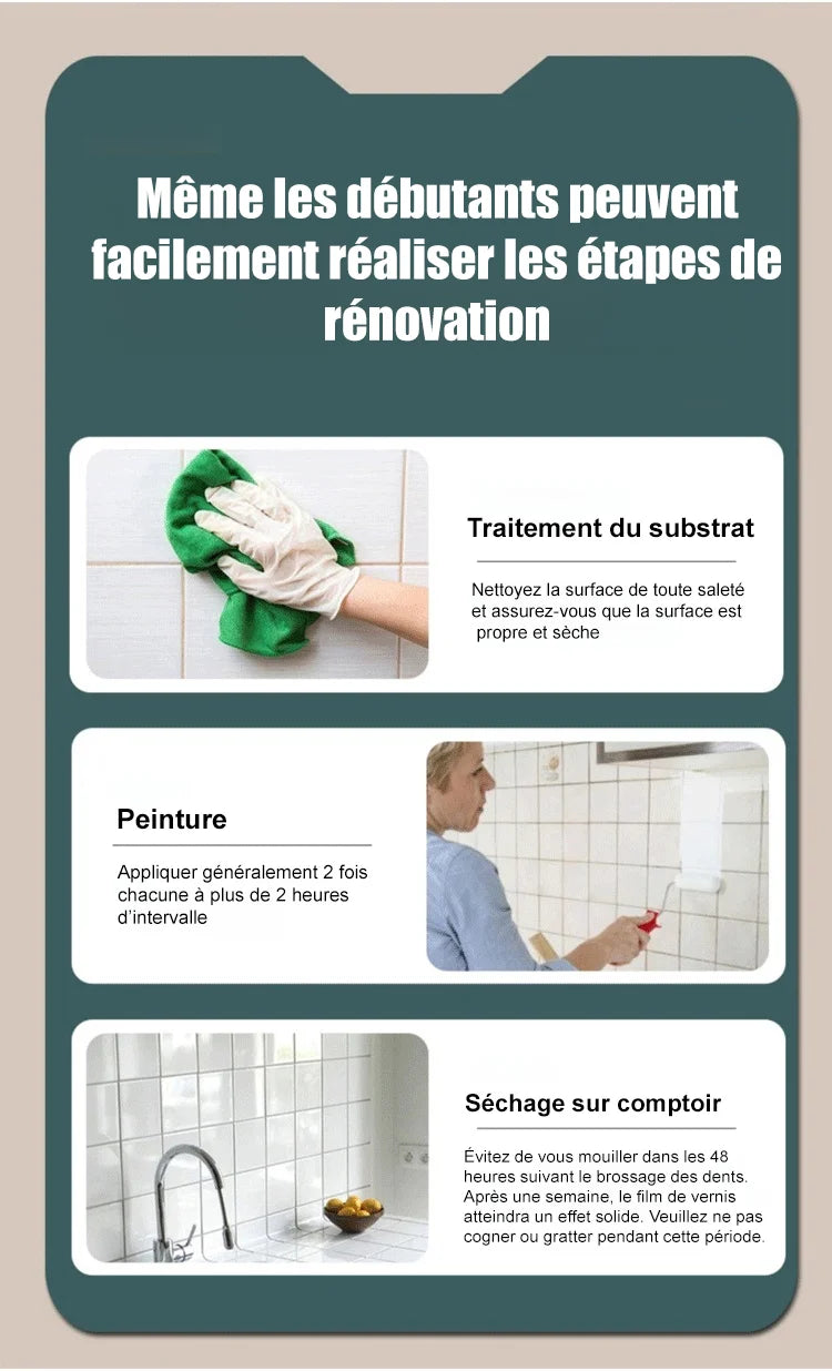 Pâte de Réparation Rapide Imperméable Anti-Fissures pour Mur