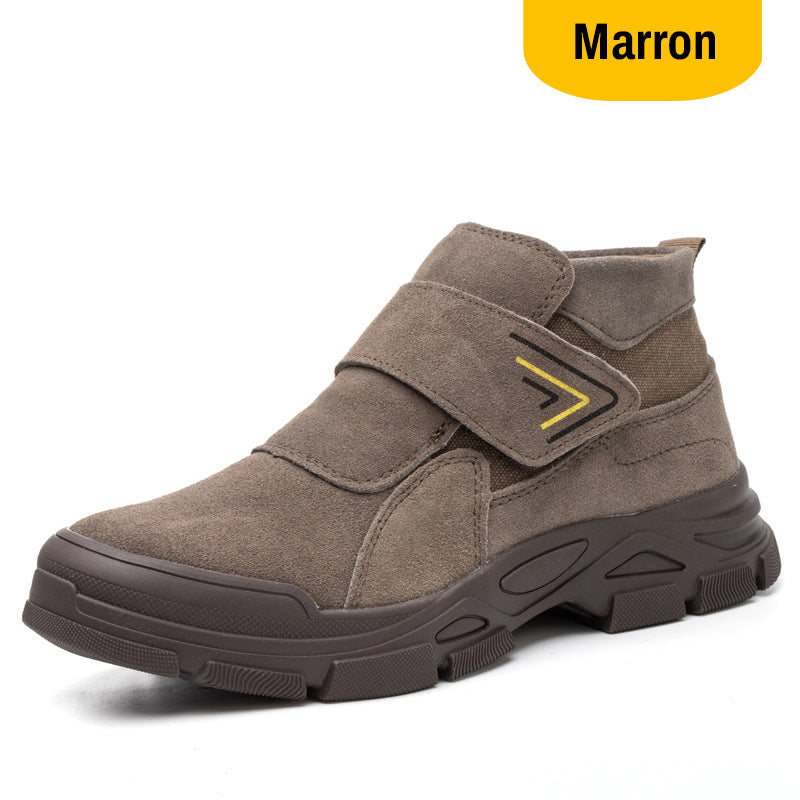 Bottes de Travail Légères à Bout en Acier et Antidérapantes pour Hommes