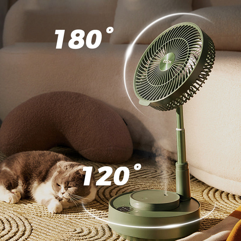 💥39% de réduction pour une durée limitée💥Ventilateur Oscillant Sur Pied Rétractable avec Humidificateur