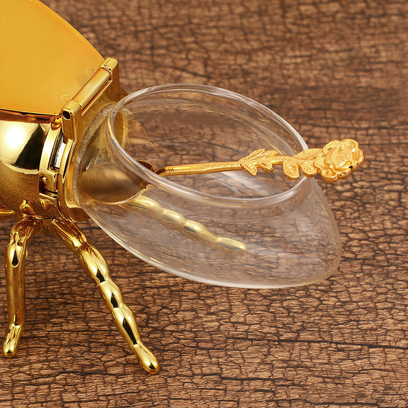 Pot à miel rétro créatif en forme d'abeille