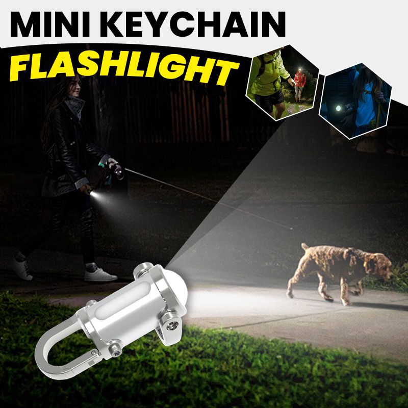đ„ Vente chaude 55% de rĂ©duction đ„ 1200lm super lumineux Mini porte - clĂ©s lampe de poche Ă©tanche