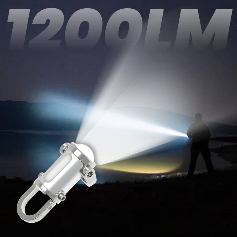 đ„ Vente chaude 55% de rĂ©duction đ„ 1200lm super lumineux Mini porte - clĂ©s lampe de poche Ă©tanche