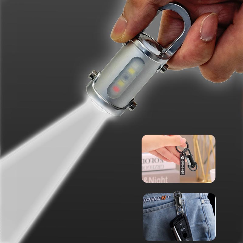 đ„ Vente chaude 55% de rĂ©duction đ„ 1200lm super lumineux Mini porte - clĂ©s lampe de poche Ă©tanche