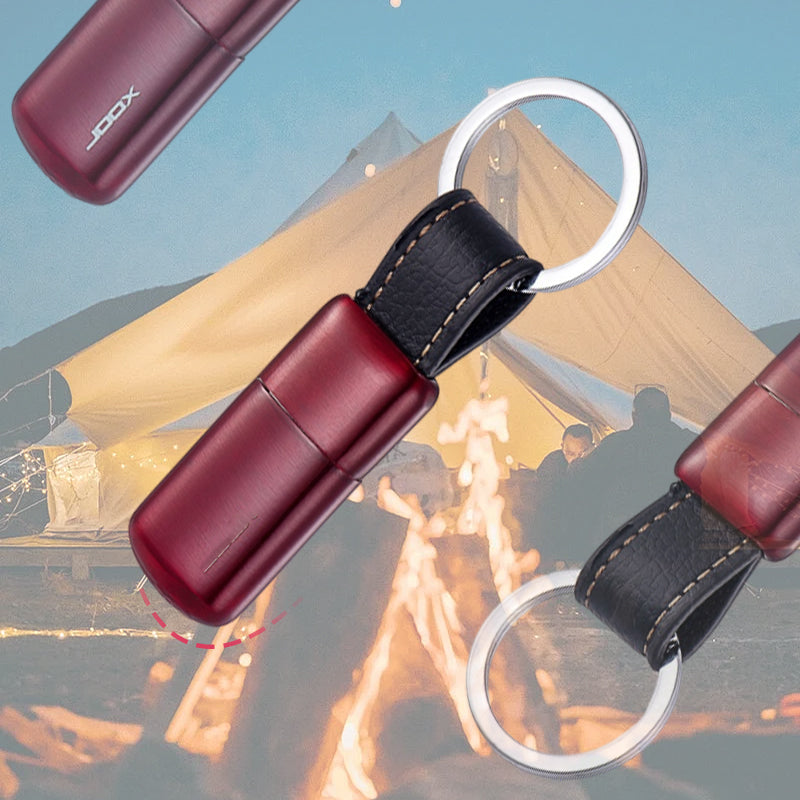 Mini Briquet Rechargeable à Butane avec Porte-Clés