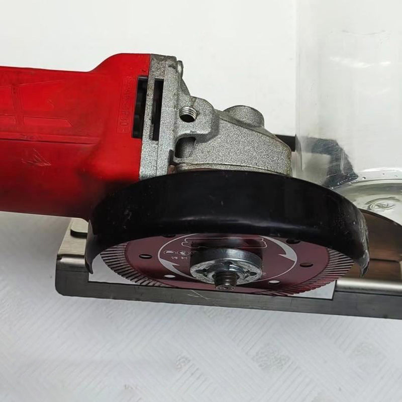 🔥Support pour meuleuse d'angle pour coupe de chanfreins à 45° sur carrelage