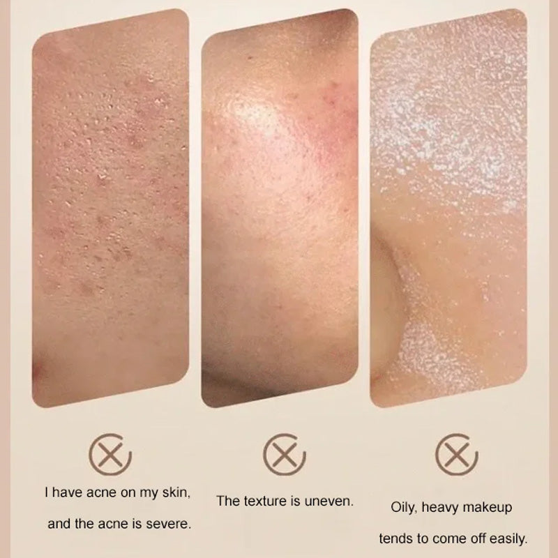 ⏳Réduction limitée de 50%🎁🔥Bâton de Fond de Teint Mat Velouté avec Brosse Fine