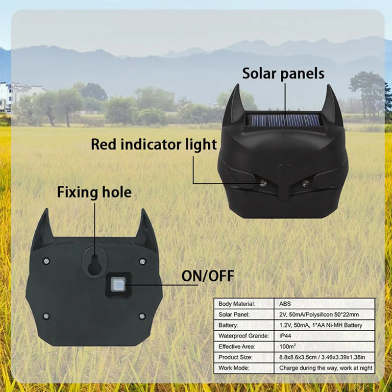 Répulsif solaire pour animaux