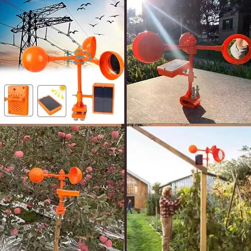 ✨✨✨Réflecteur Anti-Oiseaux & Girouette Sonore 🌬️🐦 | Protection & Décoration Écologique