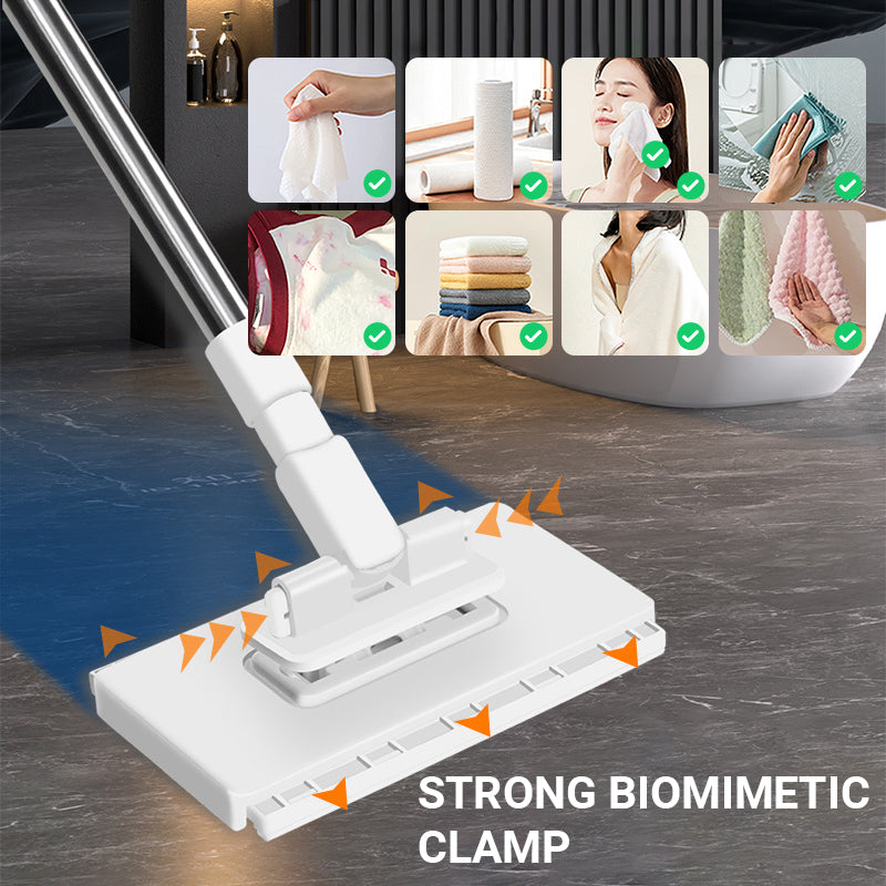 🔥Vente chaude 2025🔥Balai-serpillère anti-poussière jetable avec 4 chiffons réutilisables