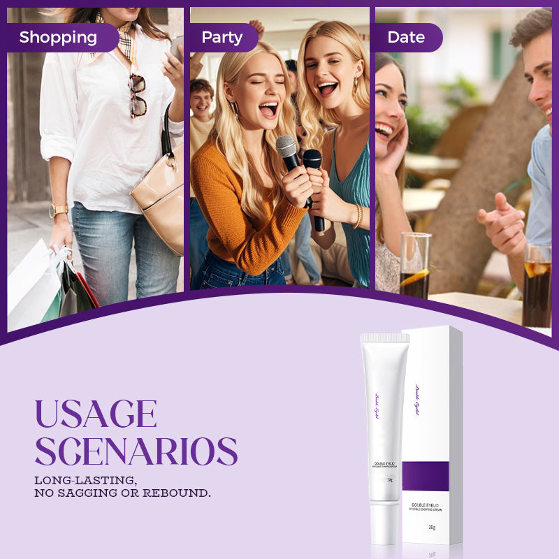 Crème coiffante double paupière longue tenue et invisible