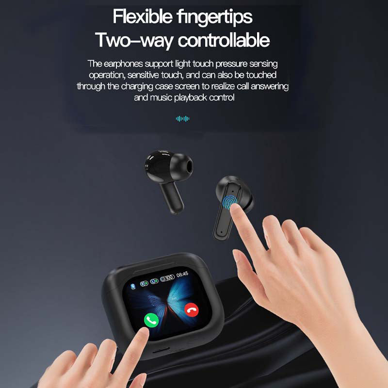 Écouteurs compacts à commande tactile et son clair