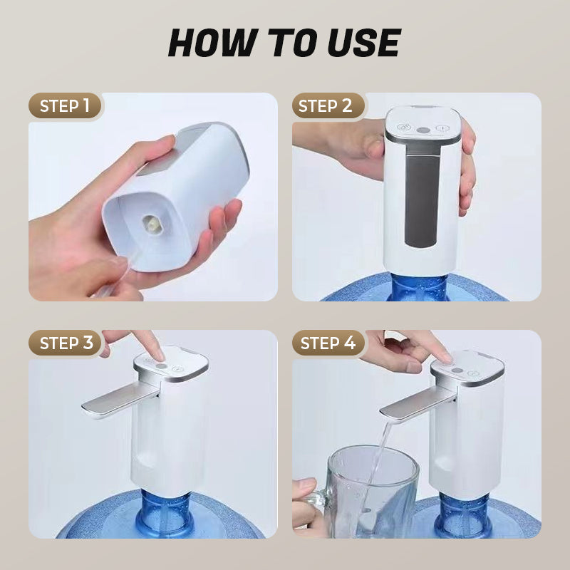 Pompe électrique pliable pour distributeur d'eau