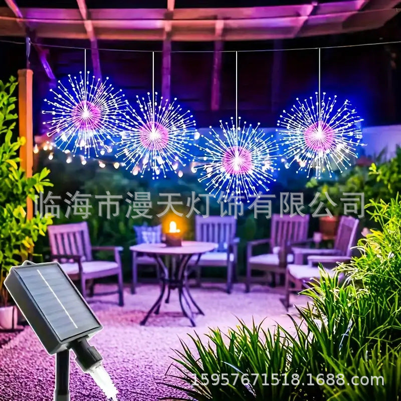 🥳VENTE EXCEPTIONNELLE 2026🥳💞Plus de 50 000 unités vendues !❤️ 50 % de réduction ! Guirlandes lumineuses solaires effet feu d'artifice pour jardin et fêtes