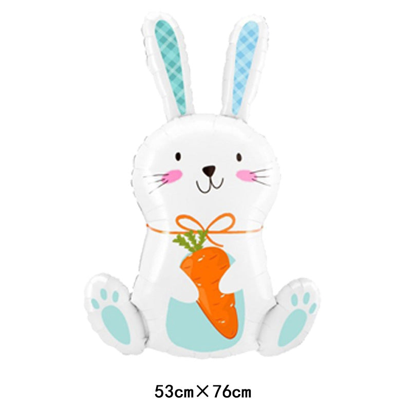 Ballons en aluminium à l'effigie d'animaux de Pâques 🎉 Rendez vos Pâques inoubliables ! 🐰🌸
