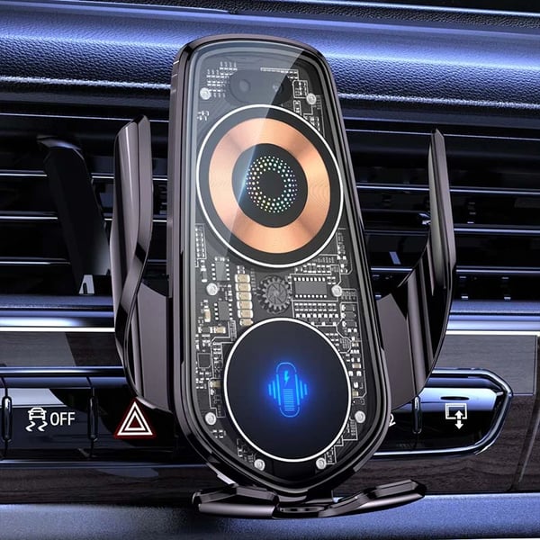 đ„ Support de tĂ©lĂ©phone silencieux pour voiture Ă chargement rapide et sans fil de 10W