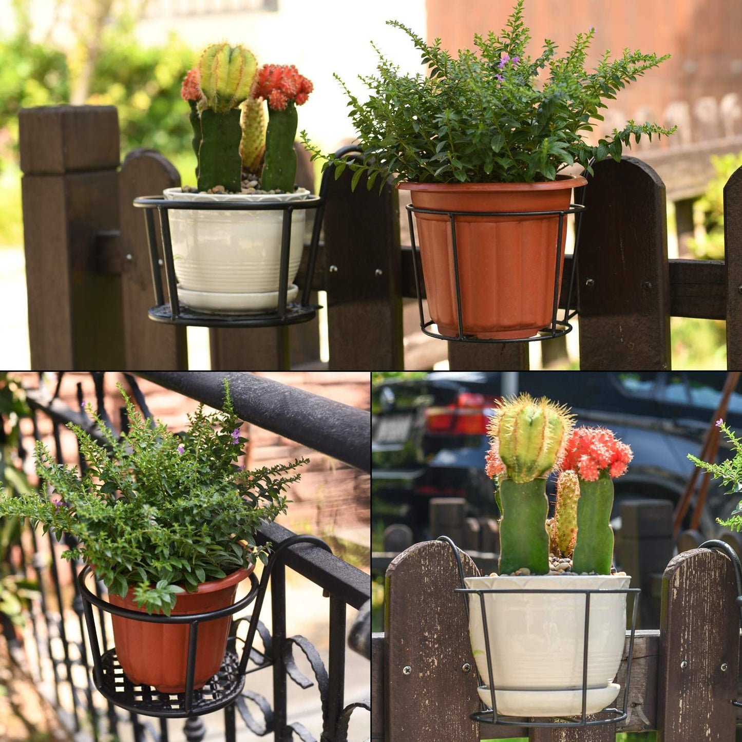 Nouveau Paniers suspendus support de Pot de fleur plus épais et plus robuste