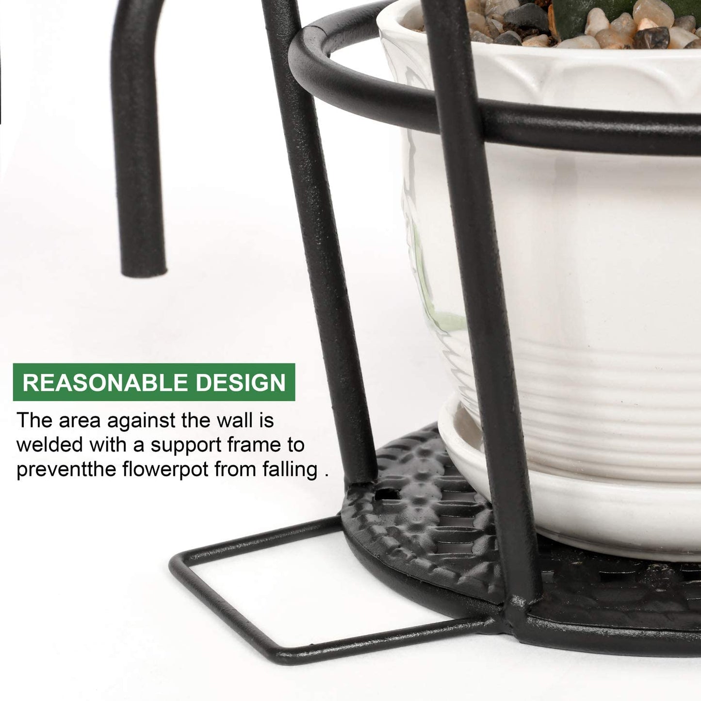 Nouveau Paniers suspendus support de Pot de fleur plus épais et plus robuste