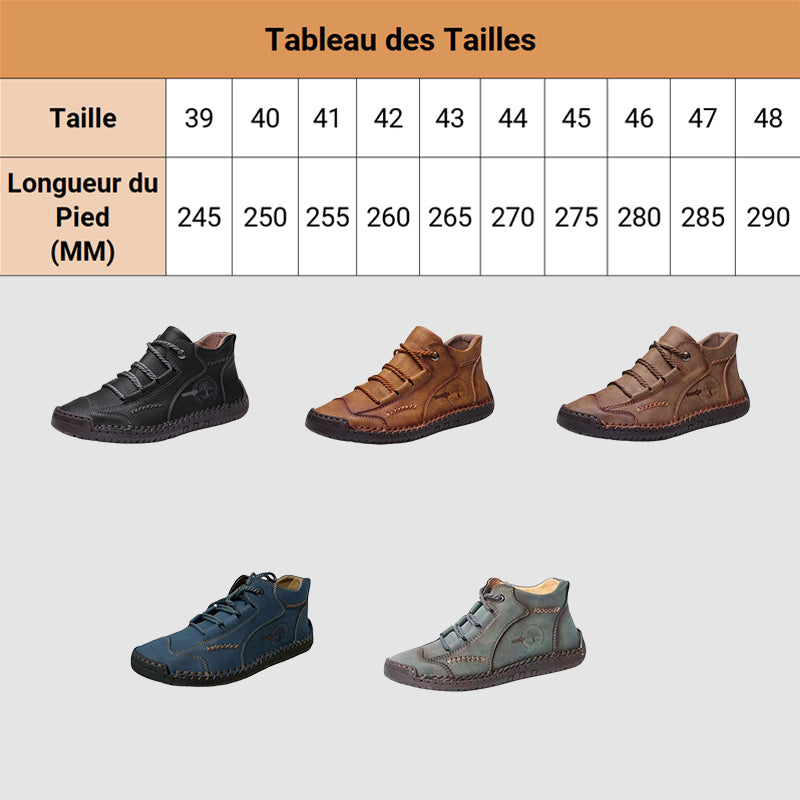đ„Dernier jour, prix super basđ„ă Fait Ă la main ăChaussures d'extĂ©rieur en cuir vĂ©ritable