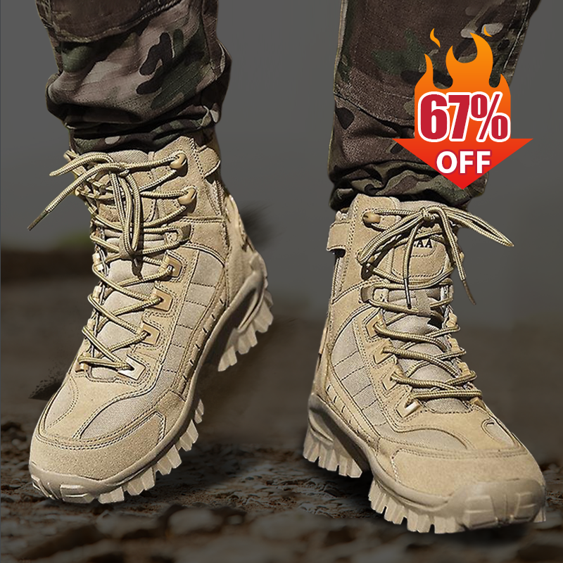 🎁Bottes de combat de travail anti-perforation imperméables pour hommes (amélioration de la durabilité)