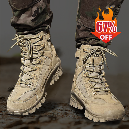 🎁Bottes de combat de travail anti-perforation imperméables pour hommes (amélioration de la durabilité)