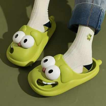 🔥Soldes d'été 39% de réduction🔥Chaussons Eva 3D Big Eye Dog Fun Cartoon