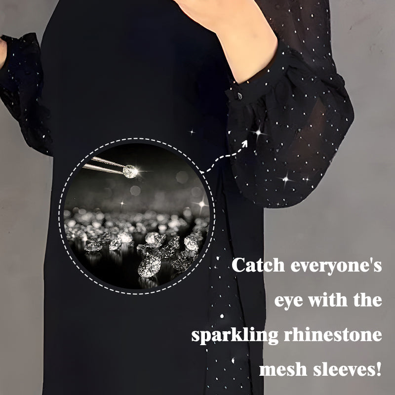 🔥 50% DE RÉDUCTION ! Robe Femme à Strass – Élégante, Confortable & Parfaite pour Toutes Occasions