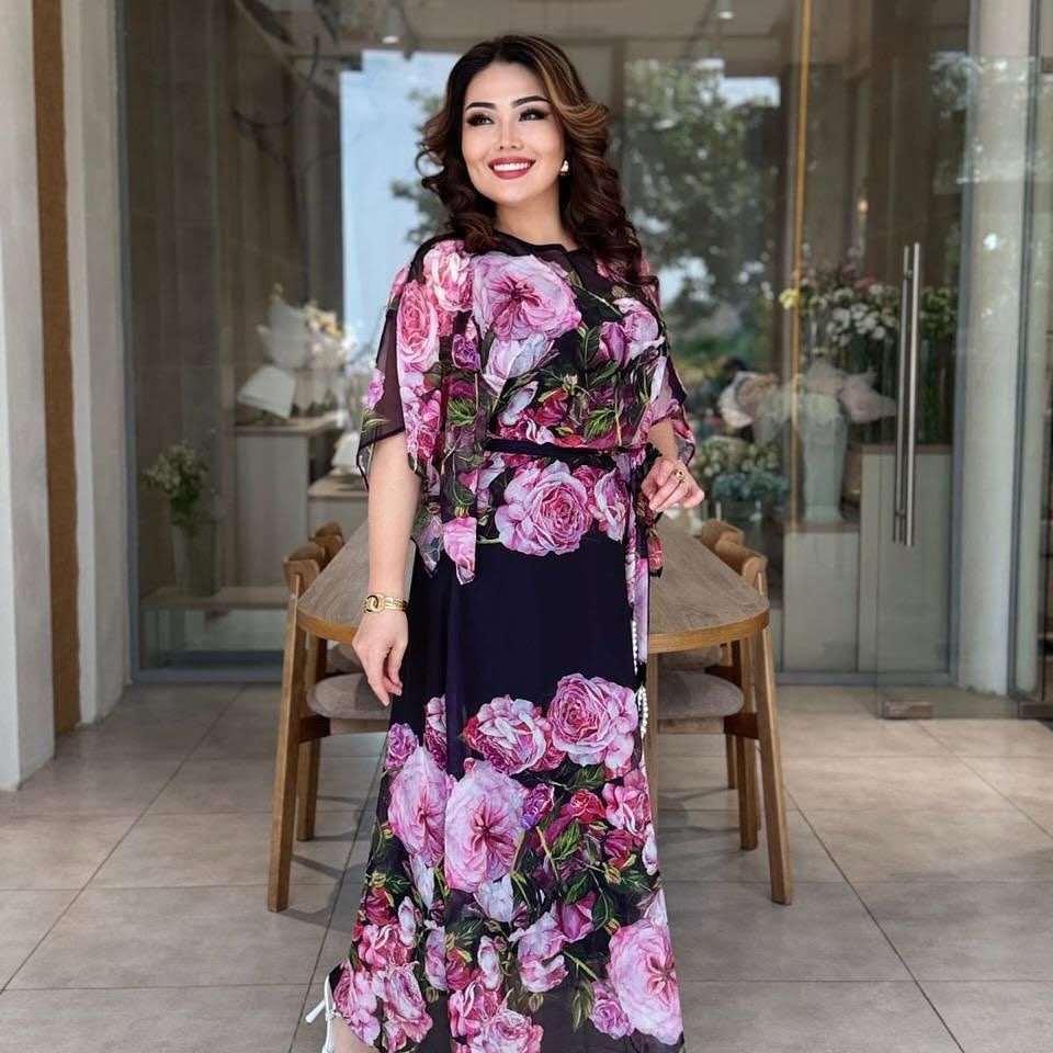 Robe imprimée facile et polyvalente