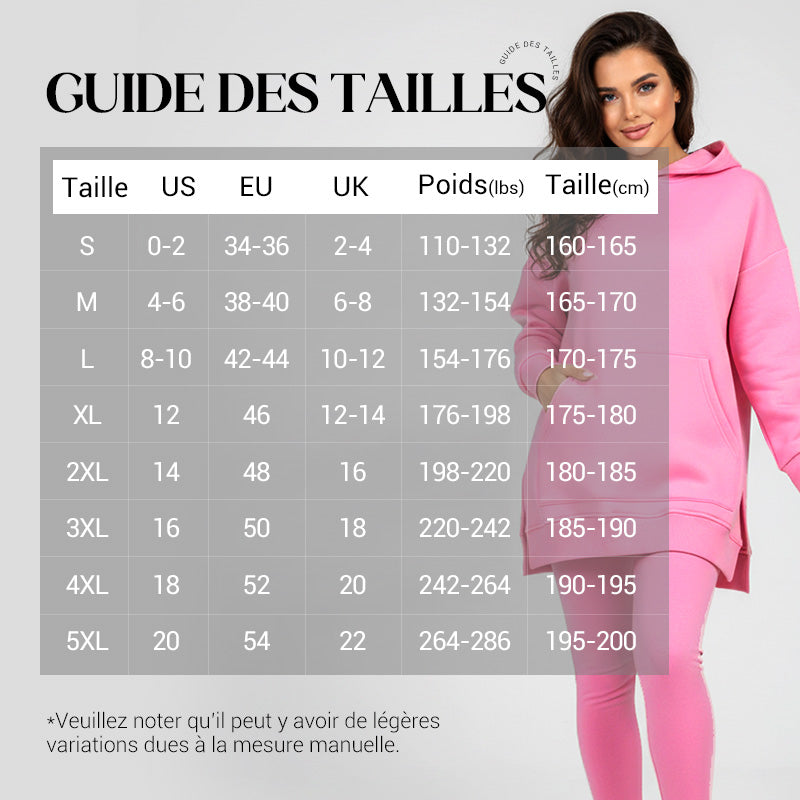 Ensemble élégant composé d'un sweat à capuche et d'un pantalon pour femmes