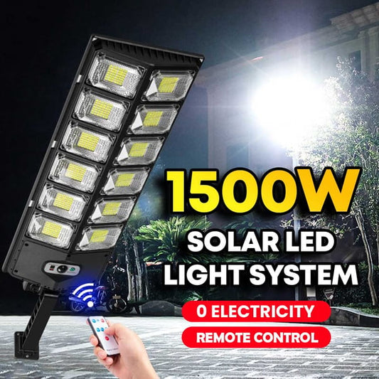 🌞Système d'éclairage LED solaire 1500W