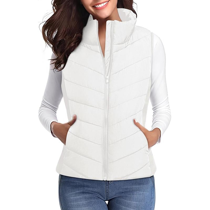 ✨️Gilet matelassé sans manches à fermeture éclair pour femme💗-Confortable sans être encombrant