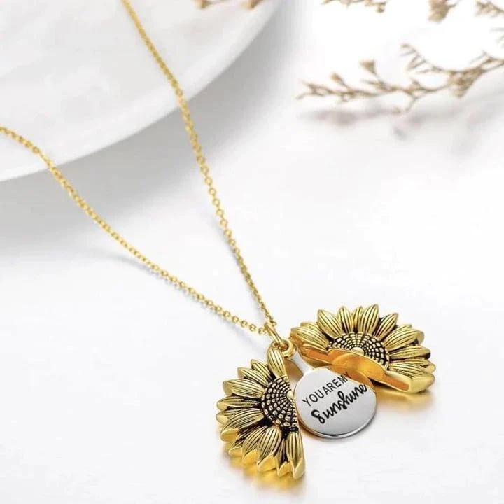 📿Collier Girasol "You Are My Sunshine" avec pochette de rangement