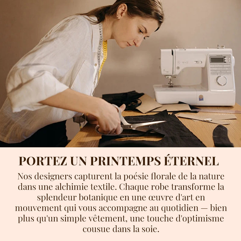 ✨️Nouveau produit✨️Robe en cascade à imprimé floral multi-végétal