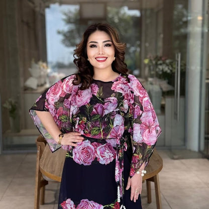 Robe imprimée facile et polyvalente