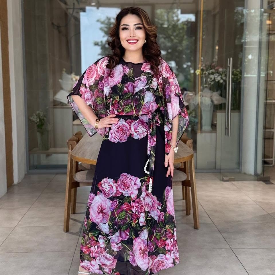 Robe imprimée facile et polyvalente