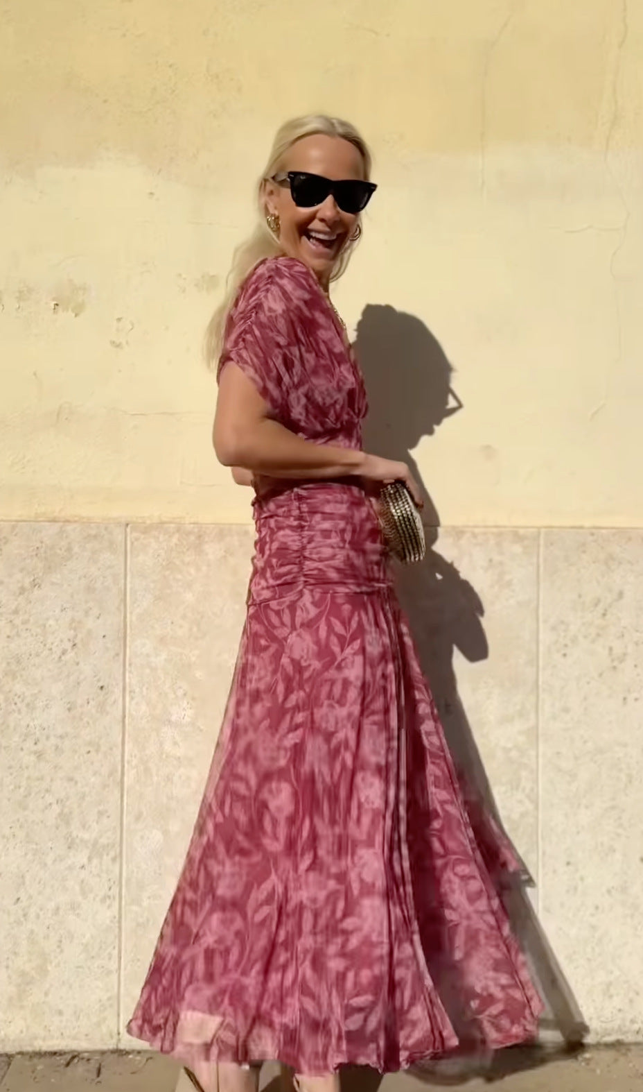 🎁  Vente chaude 50% de réduction 🔥 Robe imprimée à col V hors épaule pour femmes