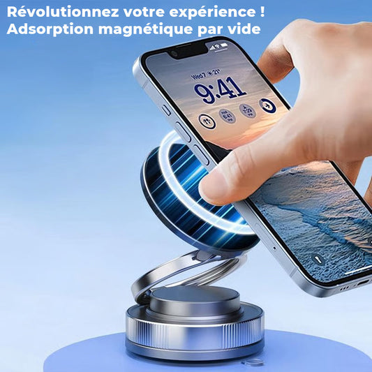 Support Téléphone Magnétique par Vide Réglable à 360°