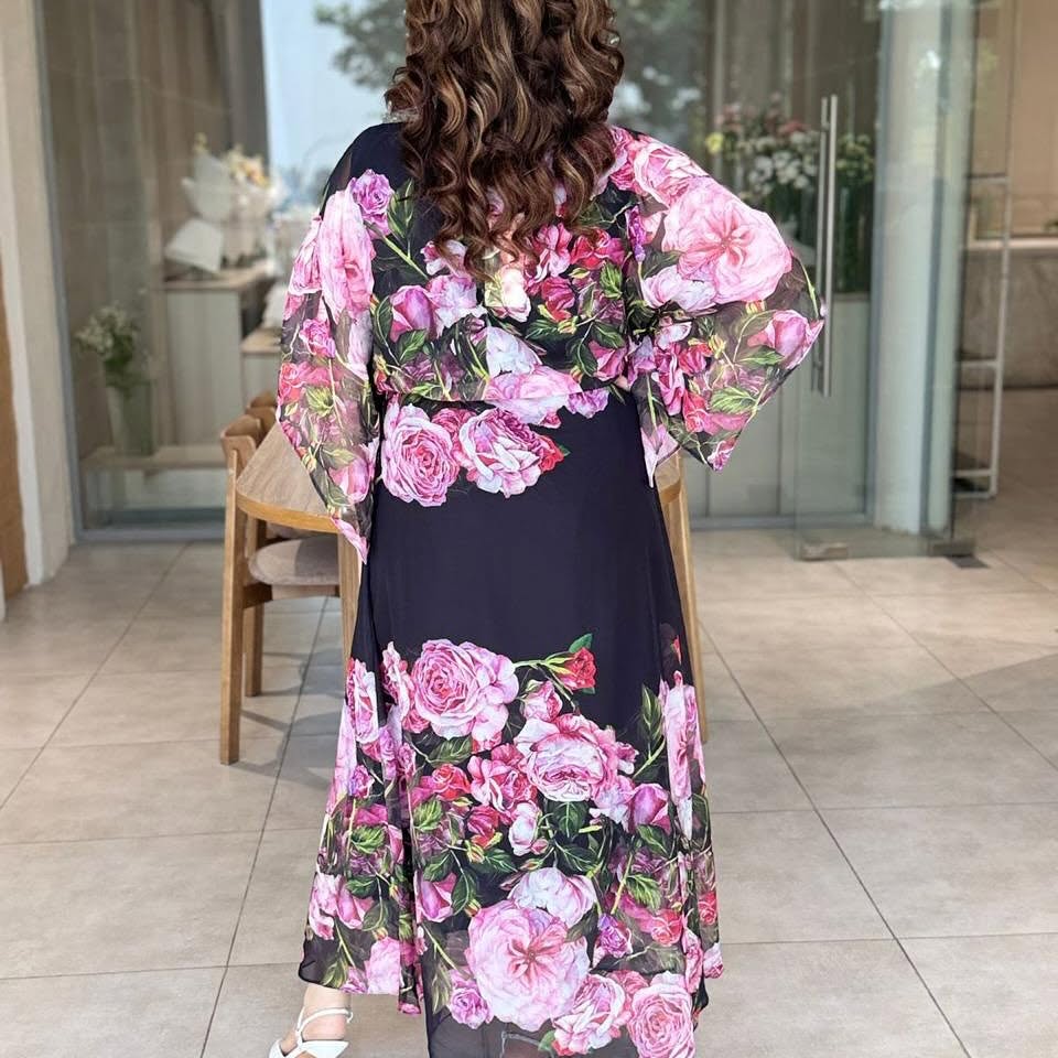 Robe imprimée facile et polyvalente