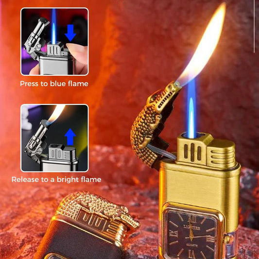 🔥Montre briquet vintage coupe-vent Lunette Jet Flame Torch🔥