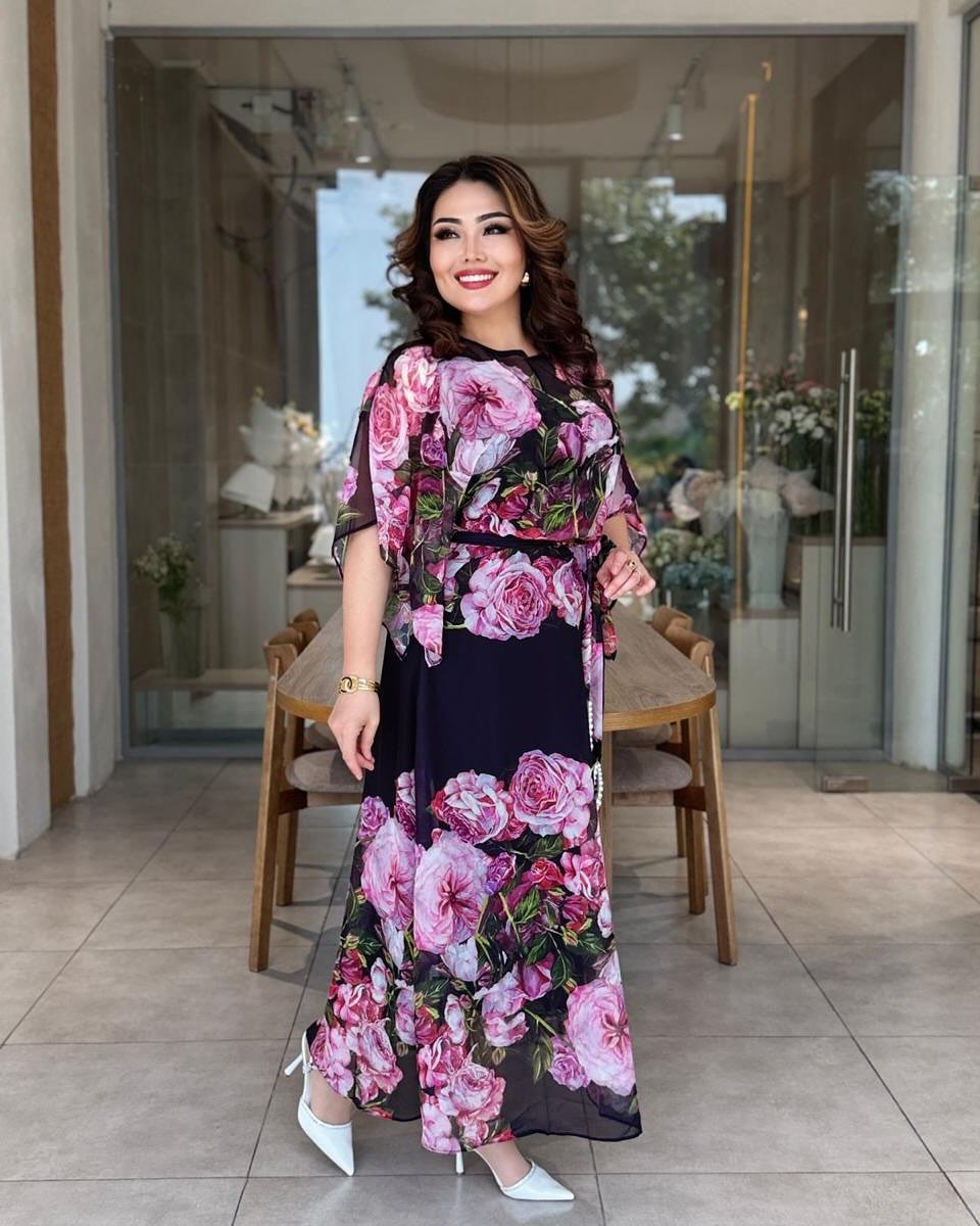 Robe imprimée facile et polyvalente